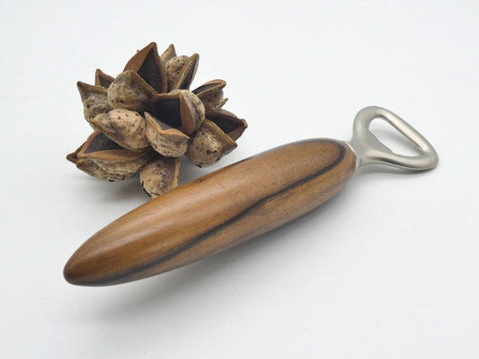 Flaschenöffner mit Holzgriff aus Walnuss