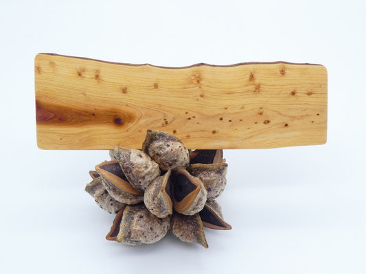 Lesezeichen aus Holz - chinesischer Wacholder