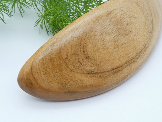 Haarspange aus Holz - Kirsche & große Klammer