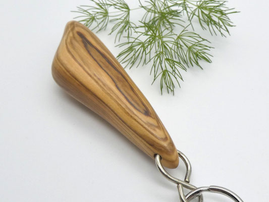 Schlüsselanhänger aus Holz - Olivenholz