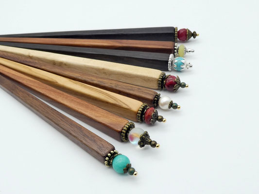 verschiedene Haarnadeln