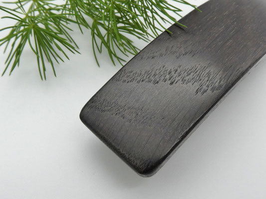 Haarspange aus Mooreiche & kleine Klammer