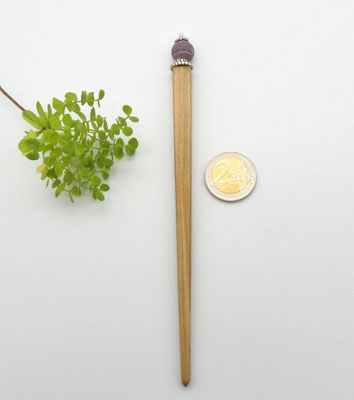 Haarstab aus Kirsche & Karneol