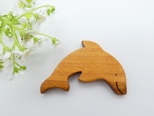 Magnet - Delfin aus Kirsche