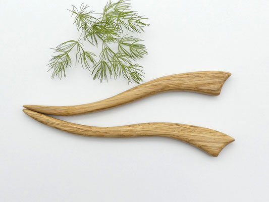 Haarstab aus Holz - Eiche
