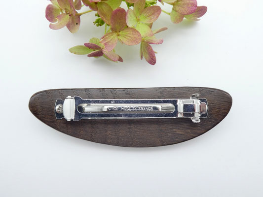 Haarspange aus Mooreiche & kleine Klammer