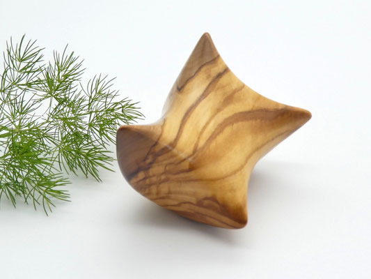 Handschmeichler-Objekt aus Holz - Olivenholz