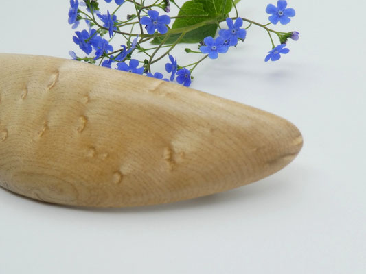 Haarspange aus Holz - Muschelahorn & große Klammer