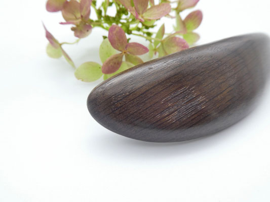 Haarspange aus Mooreiche & kleine Klammer