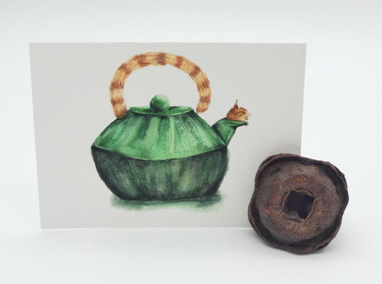 3 Kartenhalter aus Eukalyptuszapfen