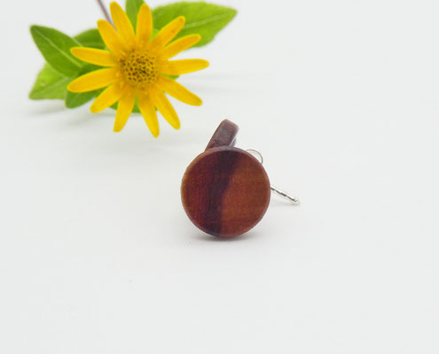 Ohrstecker aus Apfelbaum 10 mm
