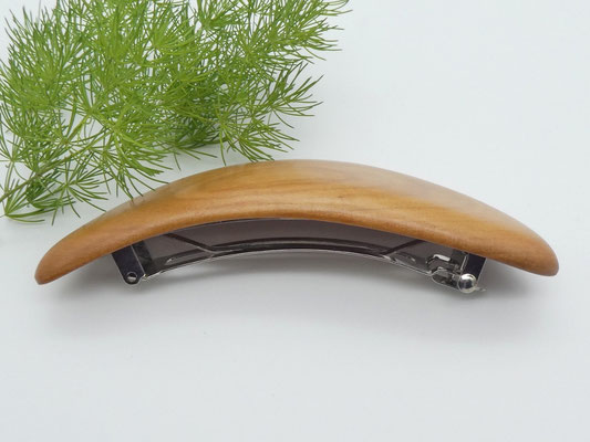 Haarspange aus Holz - Apfelbaum & große Klammer
