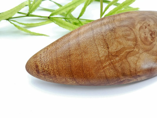 Haarspange aus Ahornmaser & große Klammer