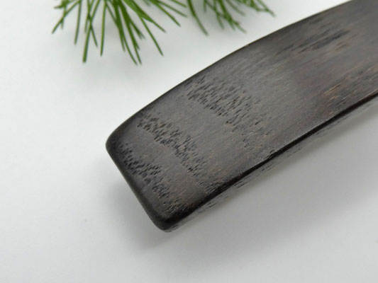 Haarspange aus Mooreiche & kleine Klammer