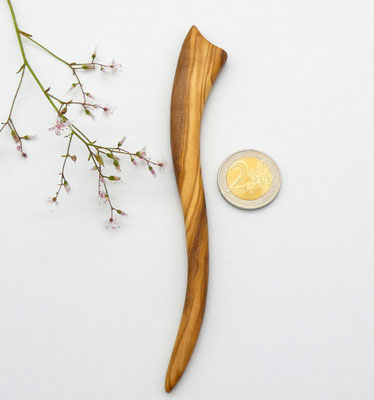 Haarstab aus Holz - Olivenholz