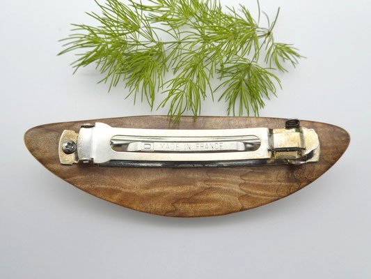Haarspange aus Holz - Ahornmaser & mittelgroße Klammer