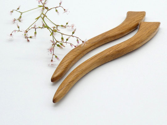 Haarstab aus Holz - Eiche