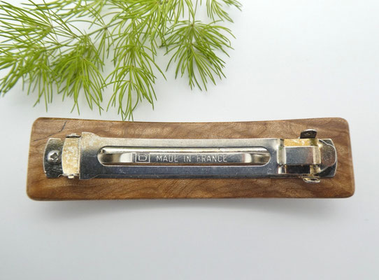 Haarspange aus Holz - Ahornmaser & mittelgroße Klammer