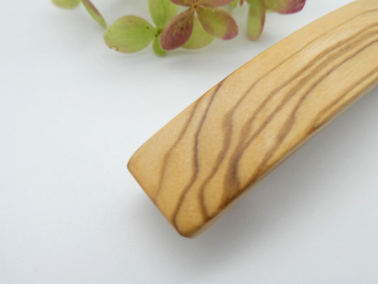 Haarspange aus Olivenholz & kleine Klammer