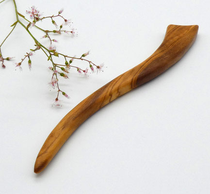 Haarstab aus Holz - Olivenholz