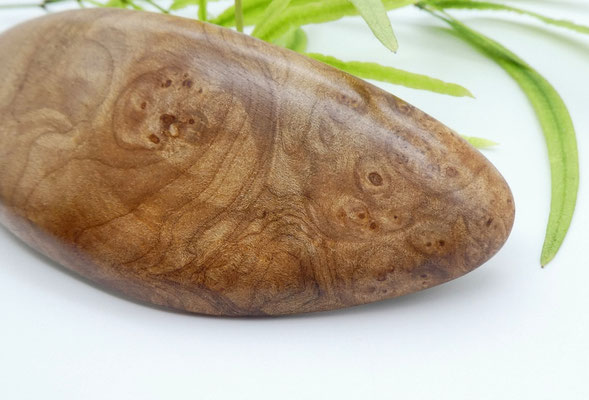 Haarspange aus Ahornmaser & große Klammer