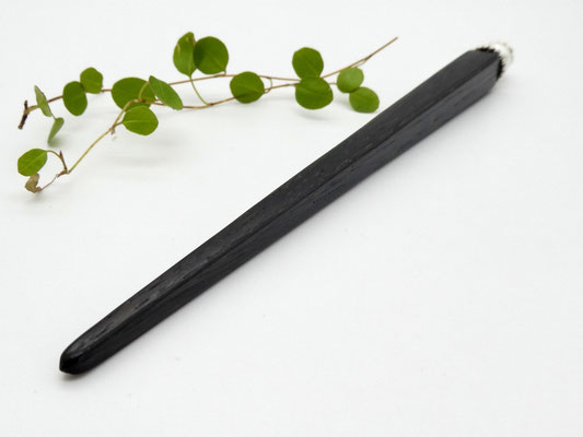 Haarstab aus Mooreiche & Muschelkernperle