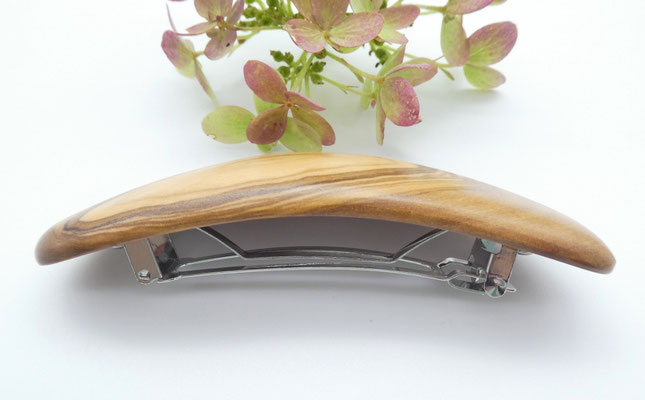 Haarspange aus Olivenholz & kleine Klammer