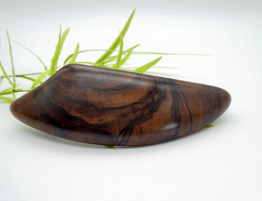 Haarspange aus Nussbaumwurzel & große Klammer