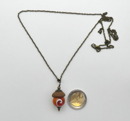 Naturschmuck-Anhänger mit Eichel & Shiva-Auge