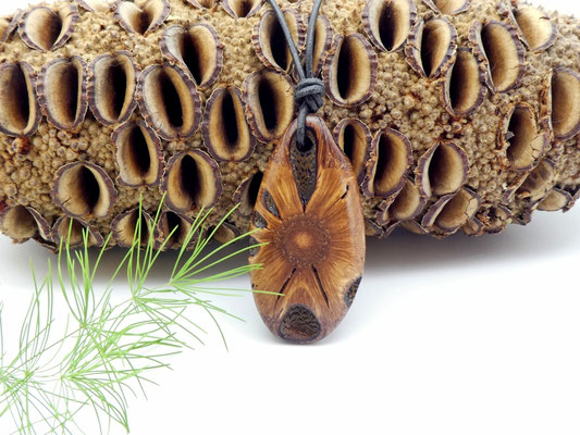 Anhänger aus einem Banksia-Zapfen