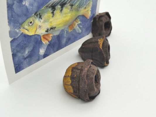 3 Kartenhalter aus Eukalyptuszapfen