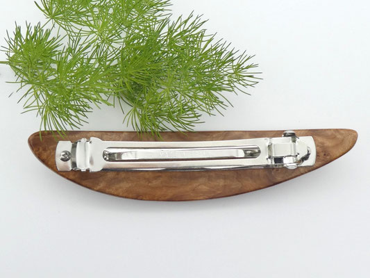 Haarspange aus Holz - Ahornmaser & große Klammer