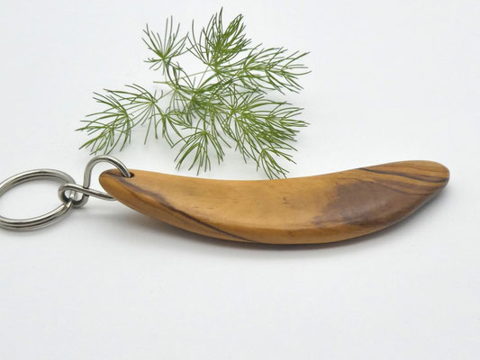 Schlüsselanhänger aus Holz - Olivenholz