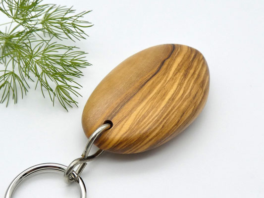 Schlüsselanhänger aus Holz - Olivenholz