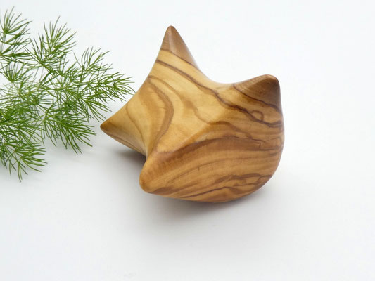 Handschmeichler-Objekt aus Holz - Olivenholz