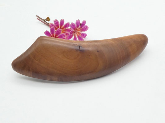 Haarspange aus Holz - Apfelbaum & große Klammer