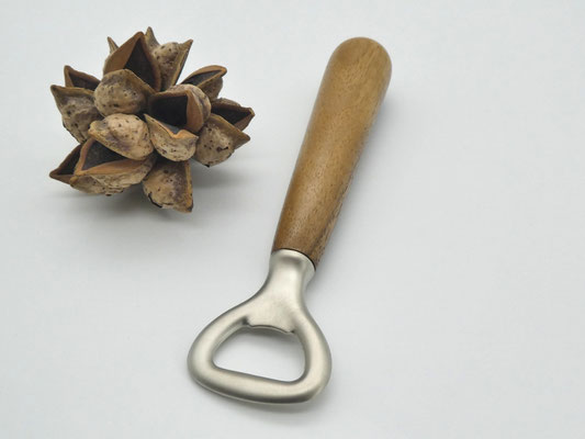 Flaschenöffner mit Holzgriff aus Walnuss