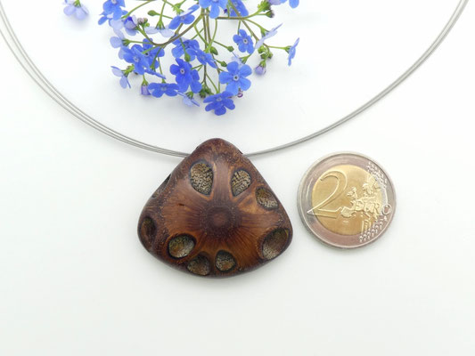 Anhänger aus einem Banksiazapfen & Edelstahlcollier