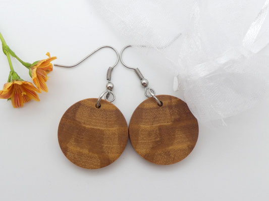 Ohrringe aus Holz - Esche