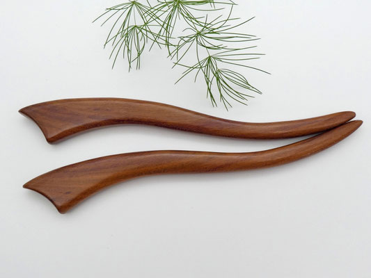 Haarstab aus Holz - Zwetschge