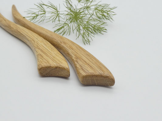 Haarstab aus Holz - Eiche