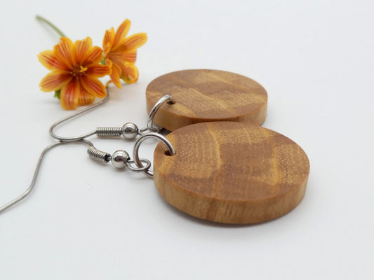 Ohrringe aus Holz - Esche