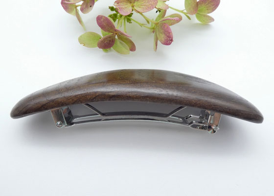 Haarspange aus Mooreiche & kleine Klammer