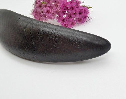 Haarspange aus Mooreiche & mittelgroße Klammer