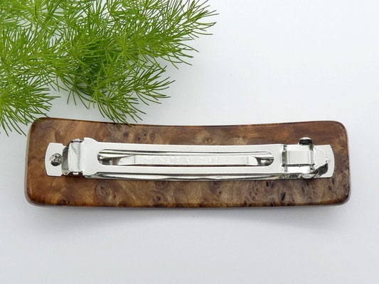 Haarspange aus Holz - Ahornmaser & große Klammer
