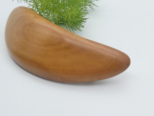 Haarspange aus Holz - Apfelbaum & große Klammer