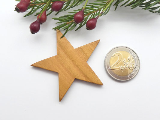 8 Holzsterne aus Kirsche