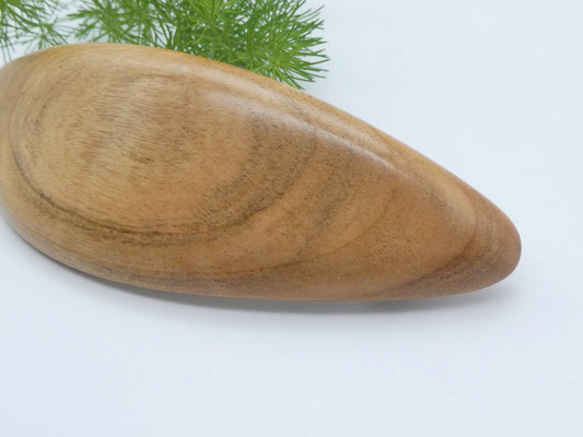 Haarspange aus Holz - Kirsche & große Klammer