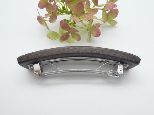 Haarspange aus Mooreiche & kleine Klammer