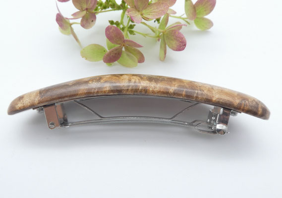 Haarspange aus Ahornmaser & kleine Klammer